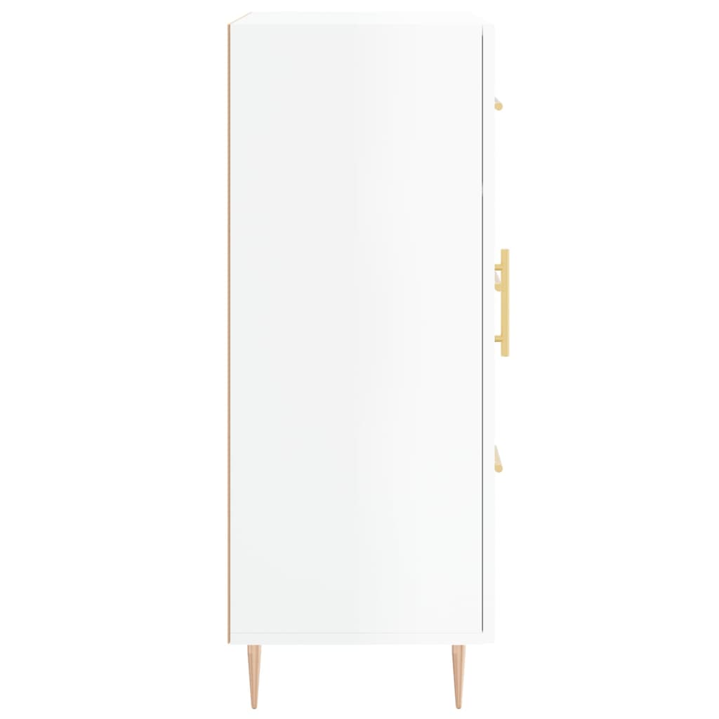 Sideboard High Gloss White 69.5x34x90 cm Engineered Wood