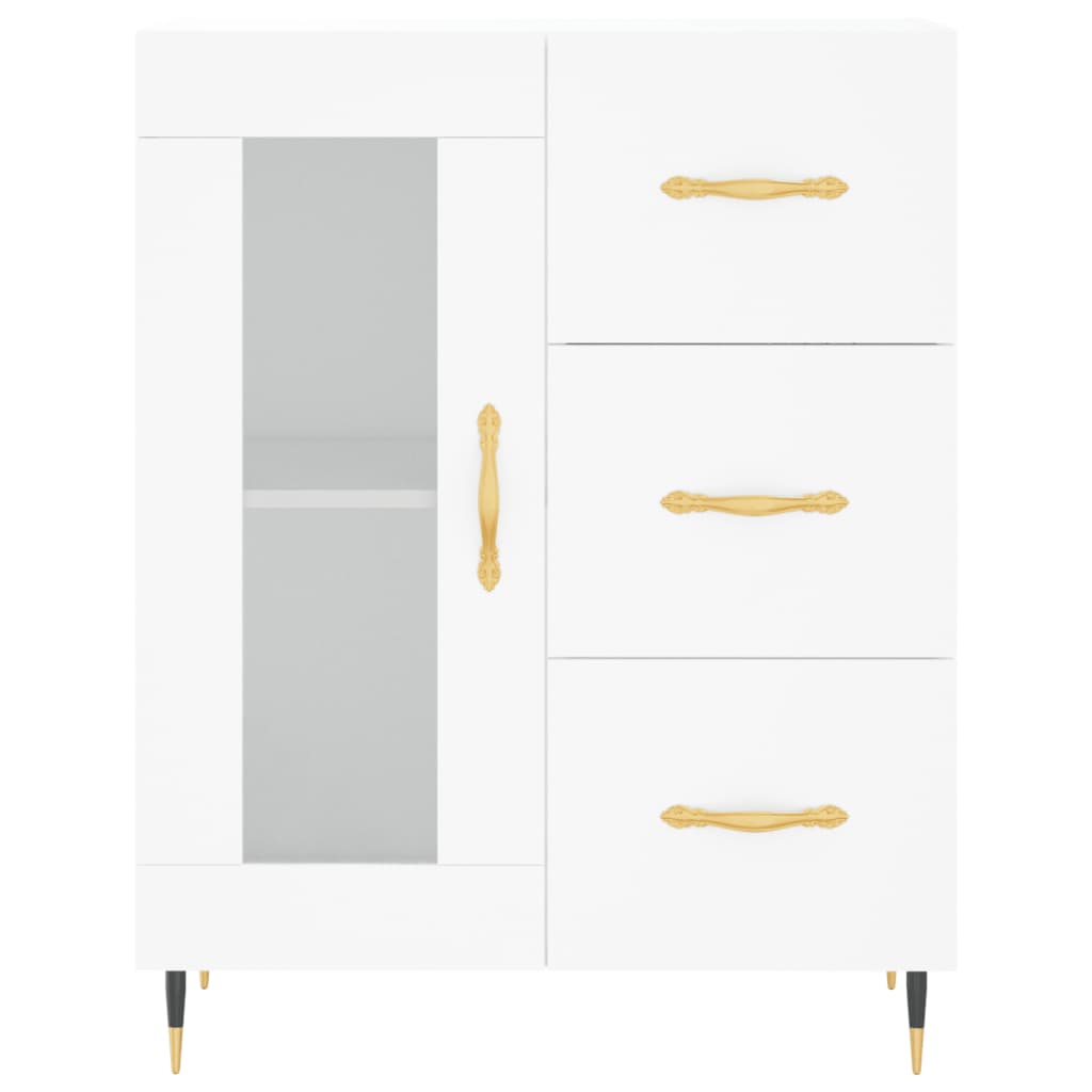 Sideboard White 69.5x34x90 cm Engineered Wood