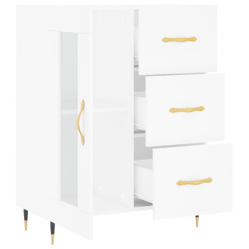 Sideboard White 69.5x34x90 cm Engineered Wood
