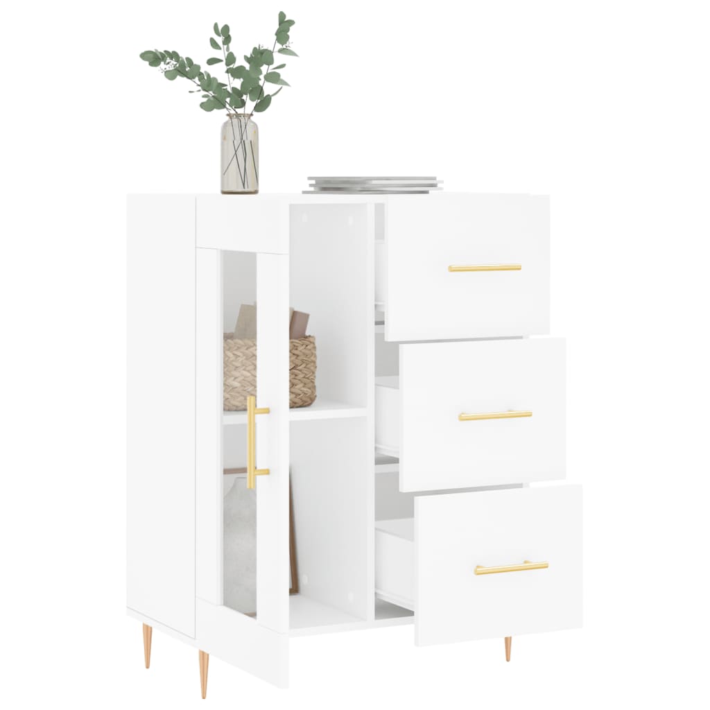 Sideboard White 69.5x34x90 cm Engineered Wood
