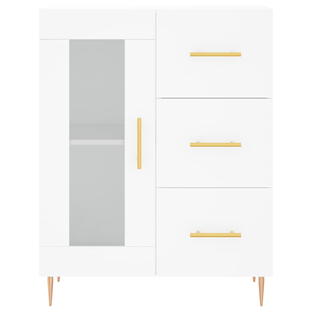 Sideboard White 69.5x34x90 cm Engineered Wood
