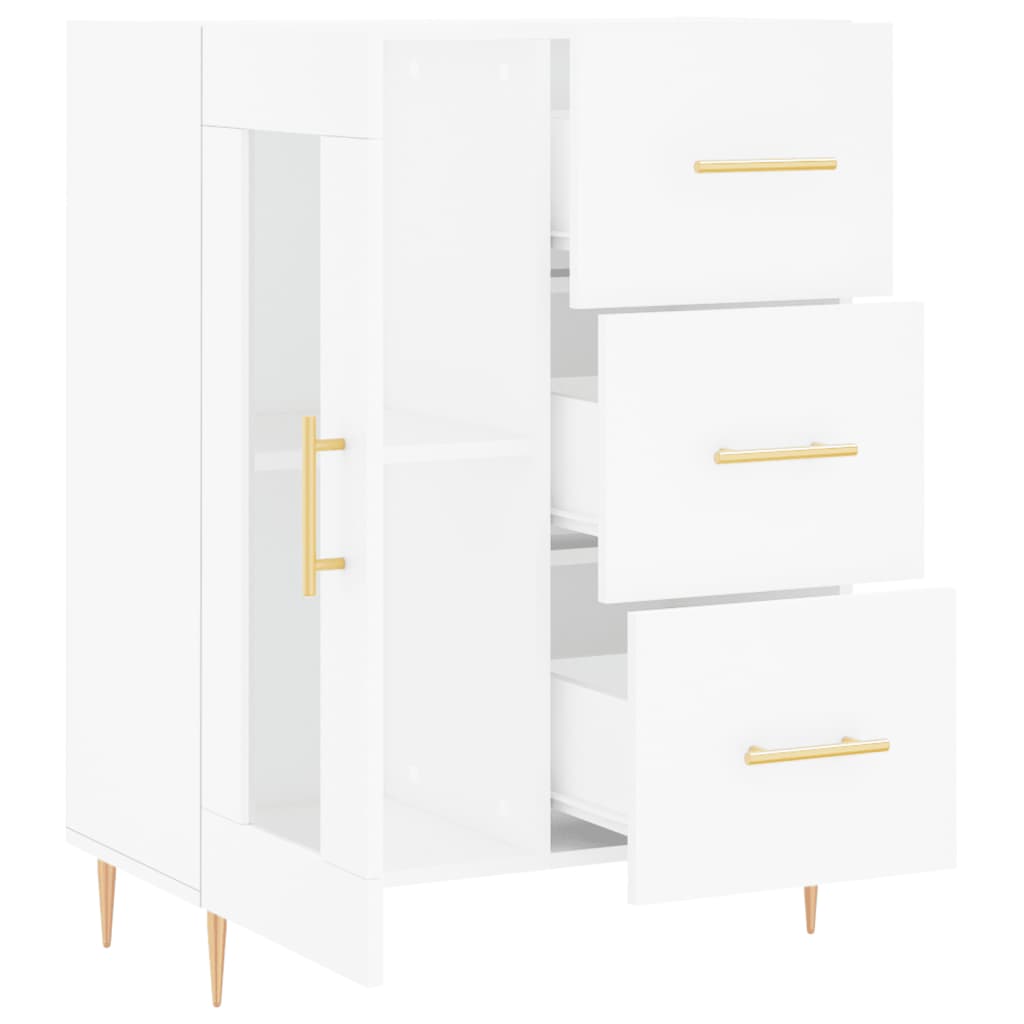 Sideboard White 69.5x34x90 cm Engineered Wood