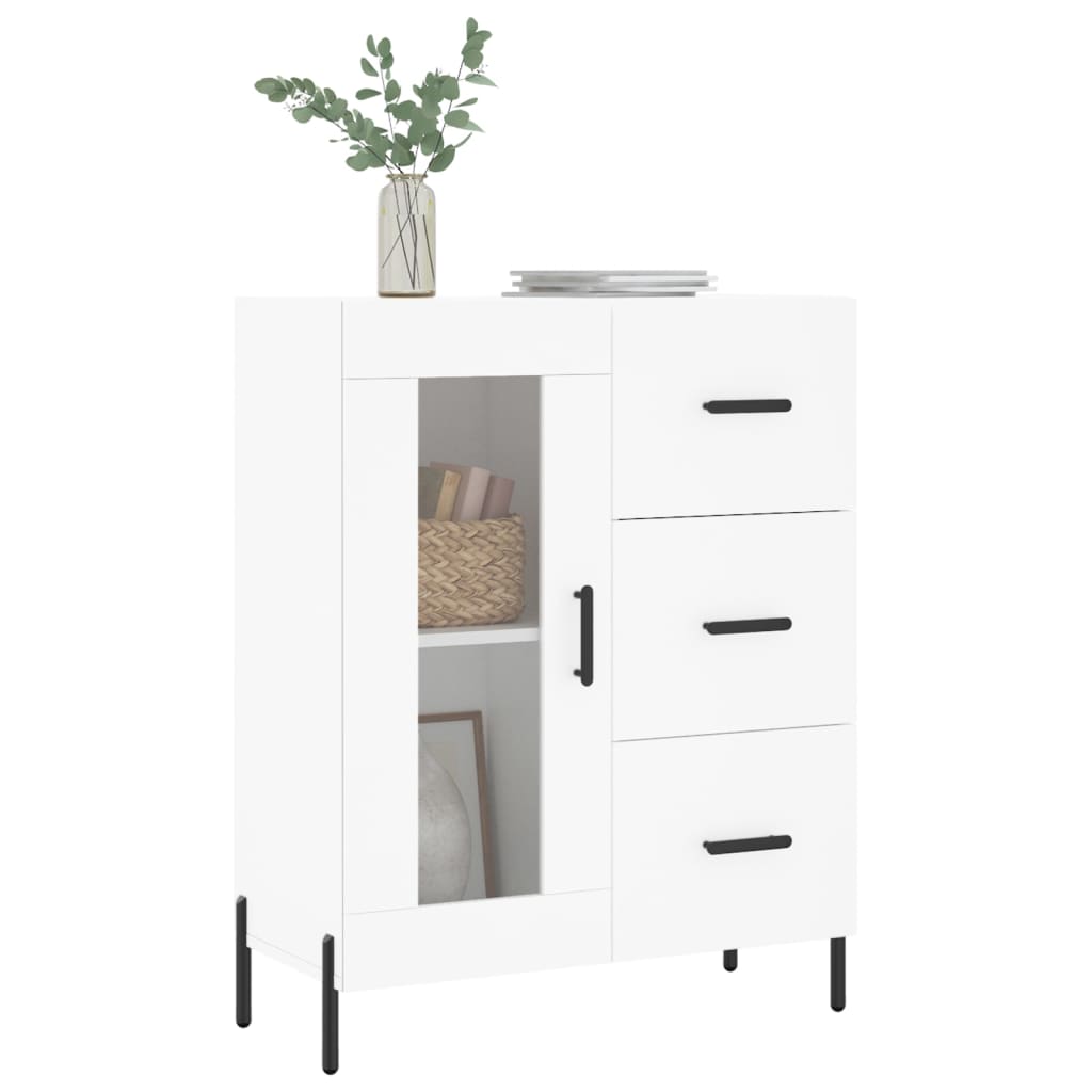 Sideboard White 69.5x34x90 cm Engineered Wood