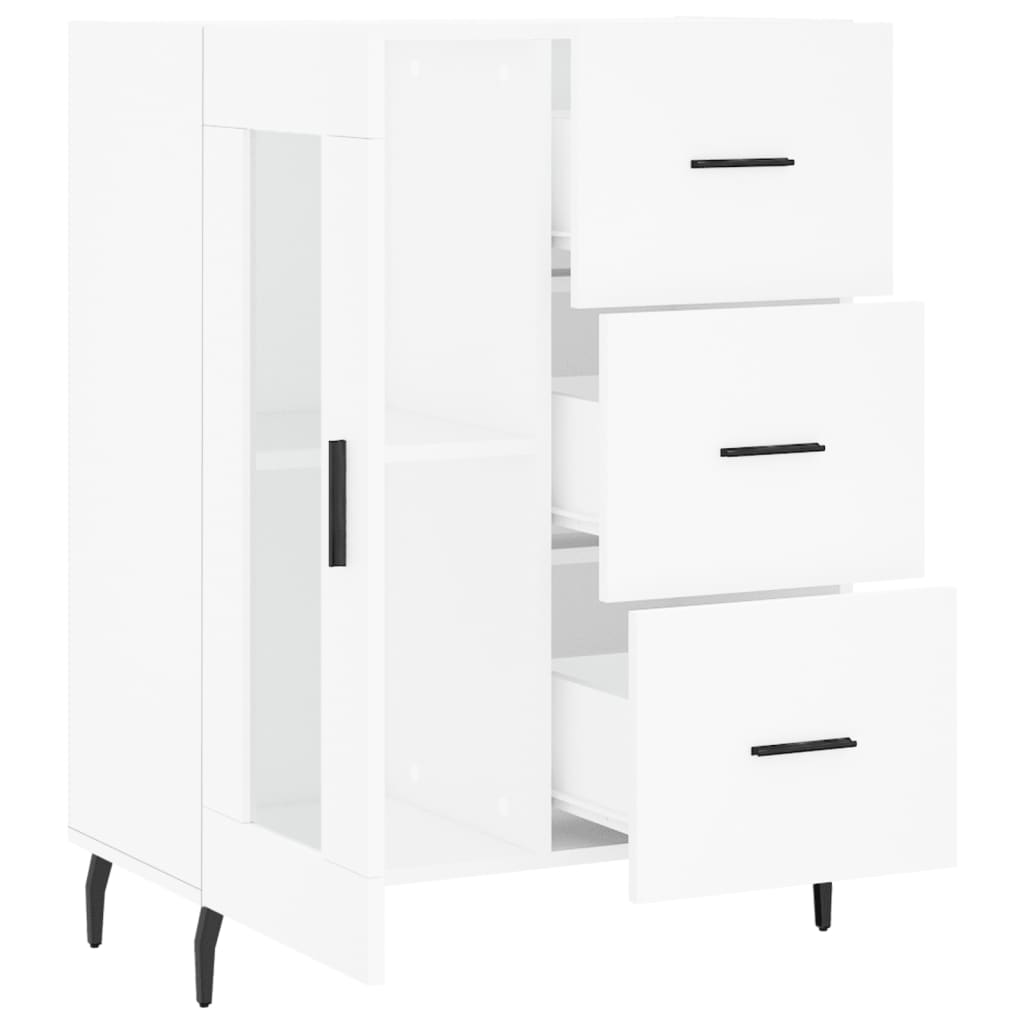 Sideboard White 69.5x34x90 cm Engineered Wood