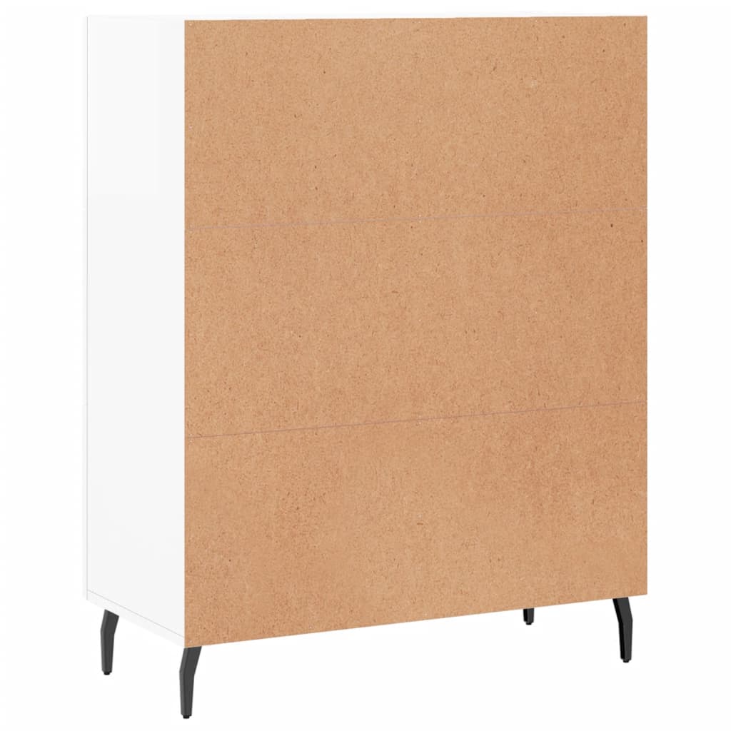Sideboard High Gloss White 69.5x34x90 cm Engineered Wood