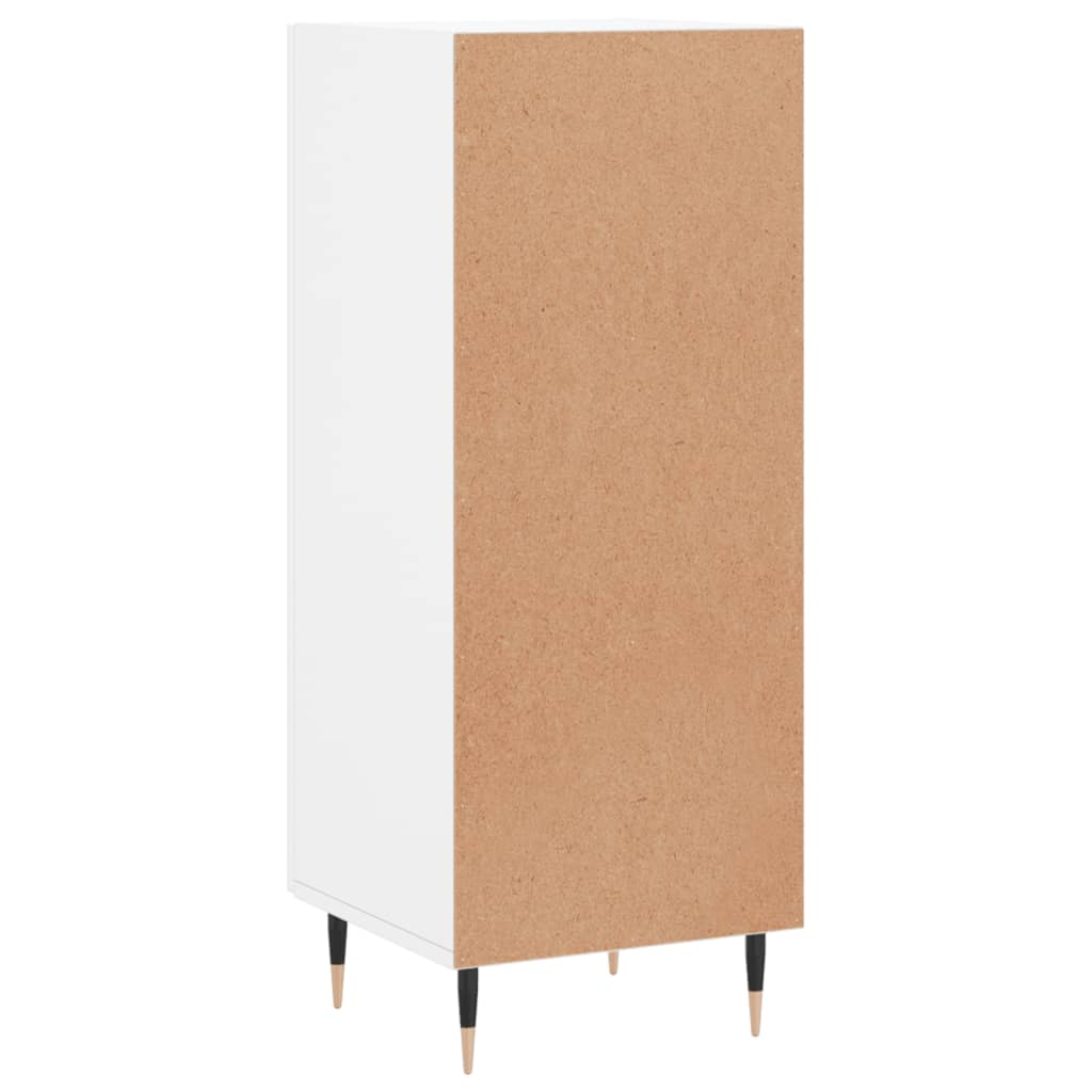 Sideboard High Gloss White 34.5x34x90 cm Engineered Wood