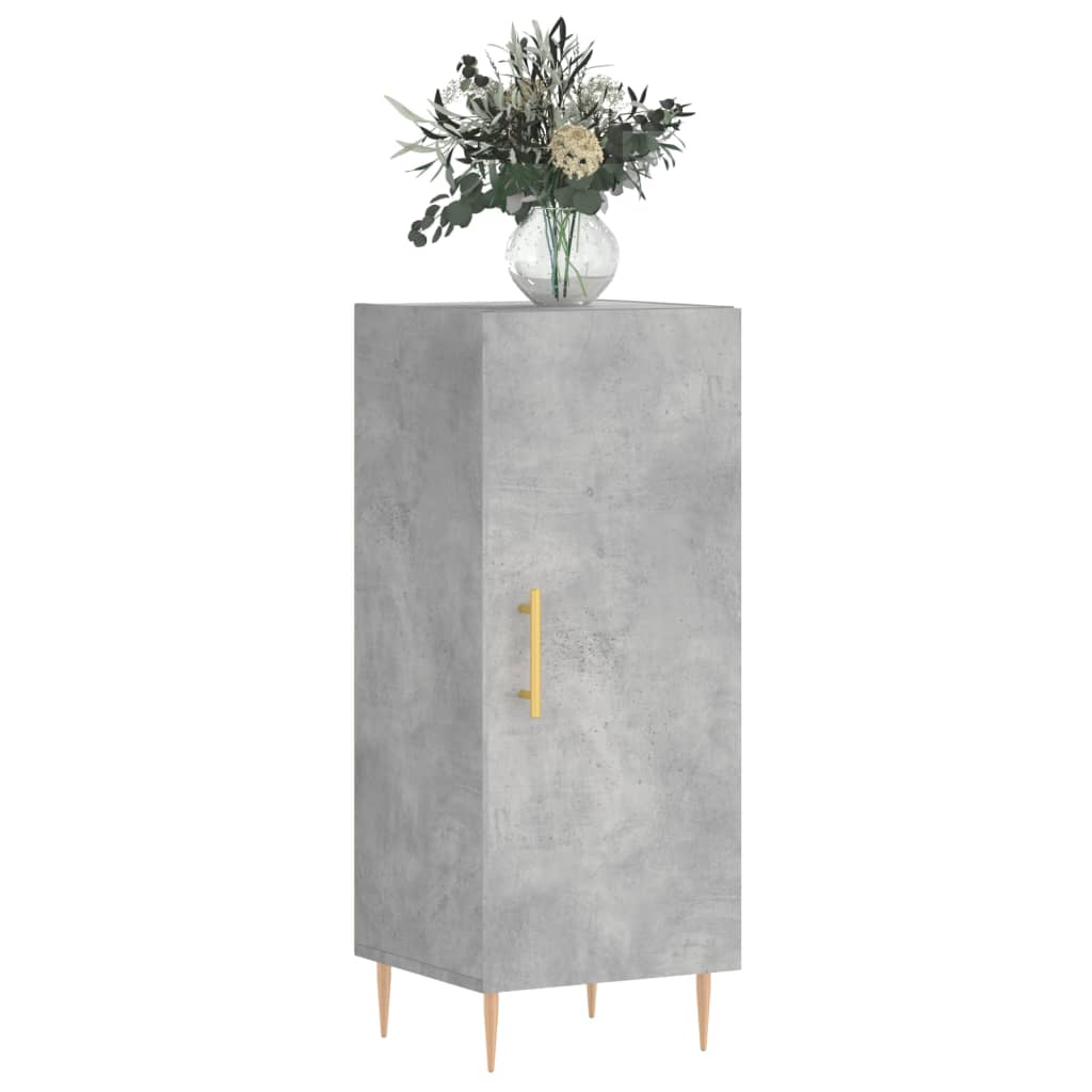 Sideboard Concrete Grey 34.5x34x90 cm Engineered Wood