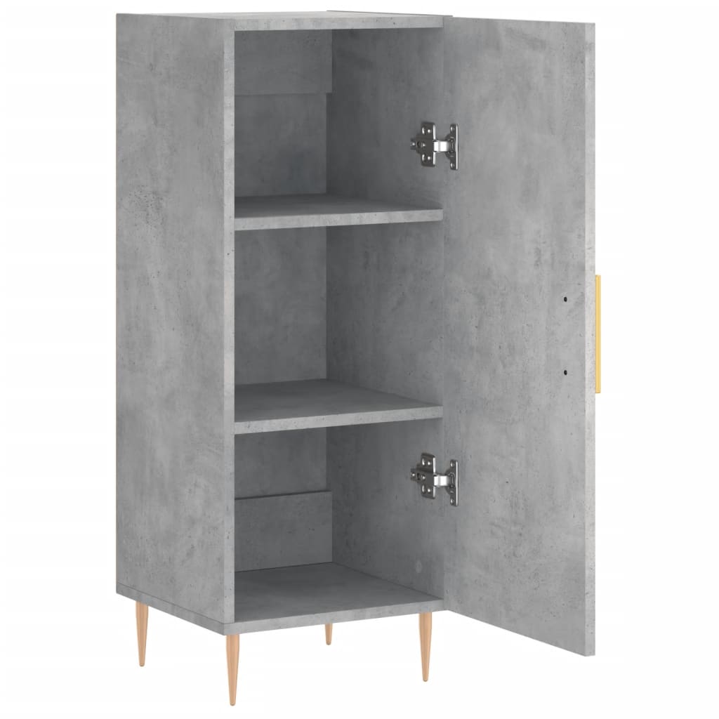 Sideboard Concrete Grey 34.5x34x90 cm Engineered Wood