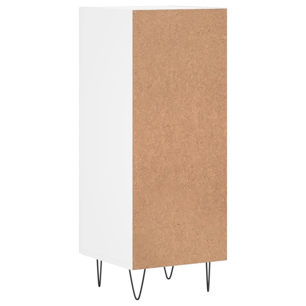Sideboard White 34.5x34x90 cm Engineered Wood