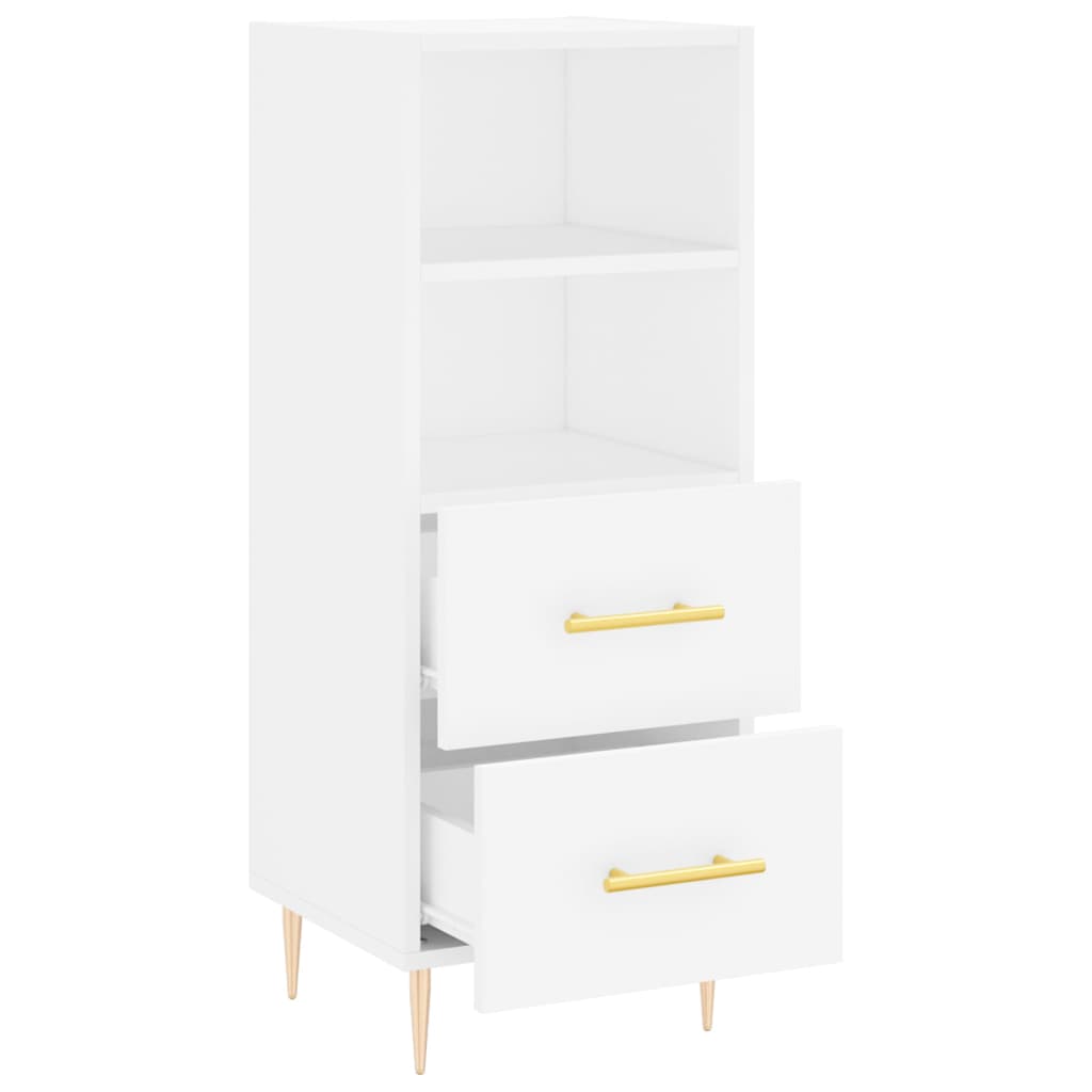 Sideboard White 34.5x34x90 cm Engineered Wood