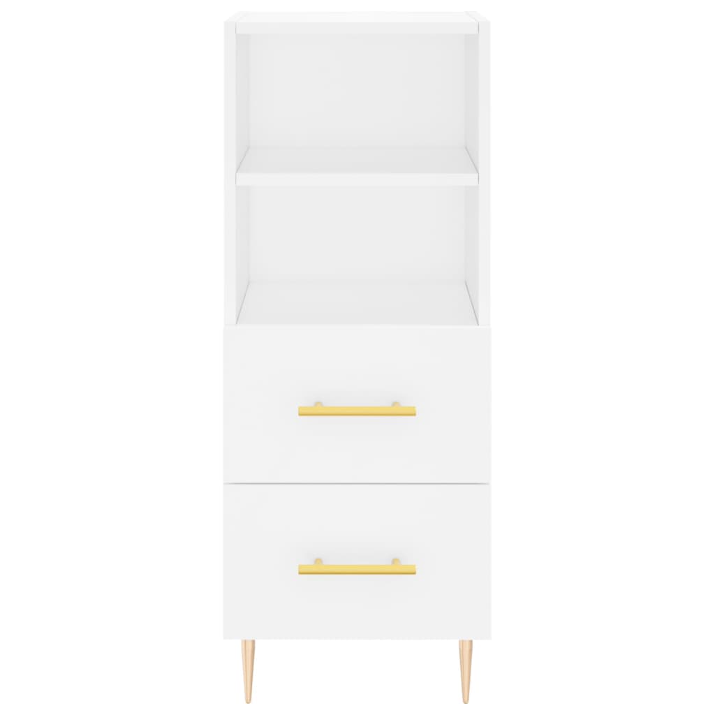 Sideboard White 34.5x34x90 cm Engineered Wood