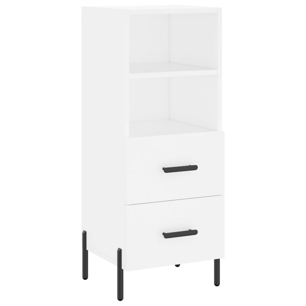 Sideboard White 34.5x34x90 cm Engineered Wood