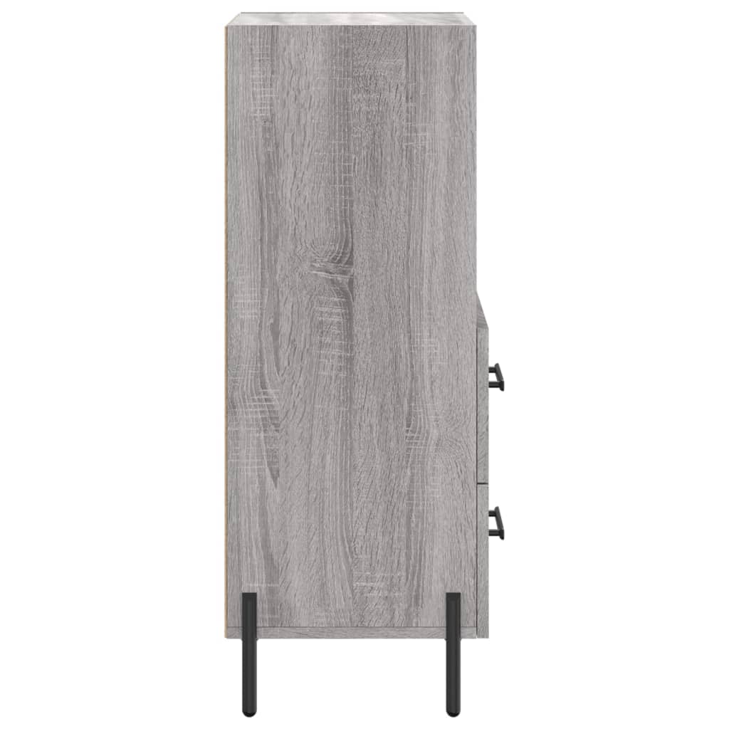 Sideboard Grey Sonoma 34.5x34x90 cm Engineered Wood