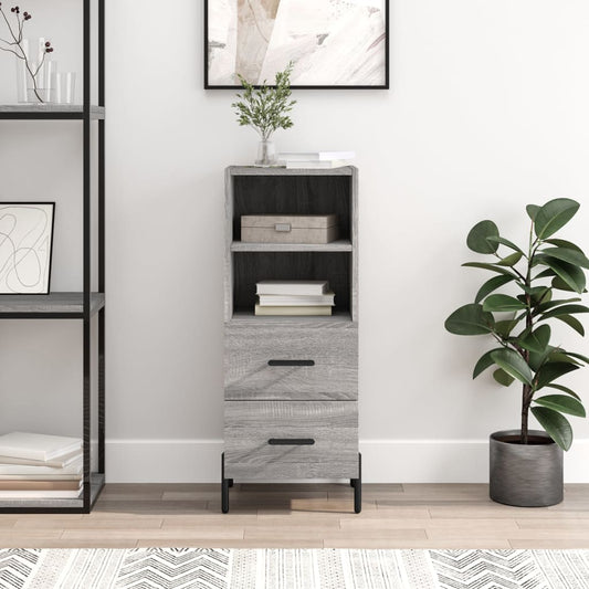 Sideboard Grey Sonoma 34.5x34x90 cm Engineered Wood