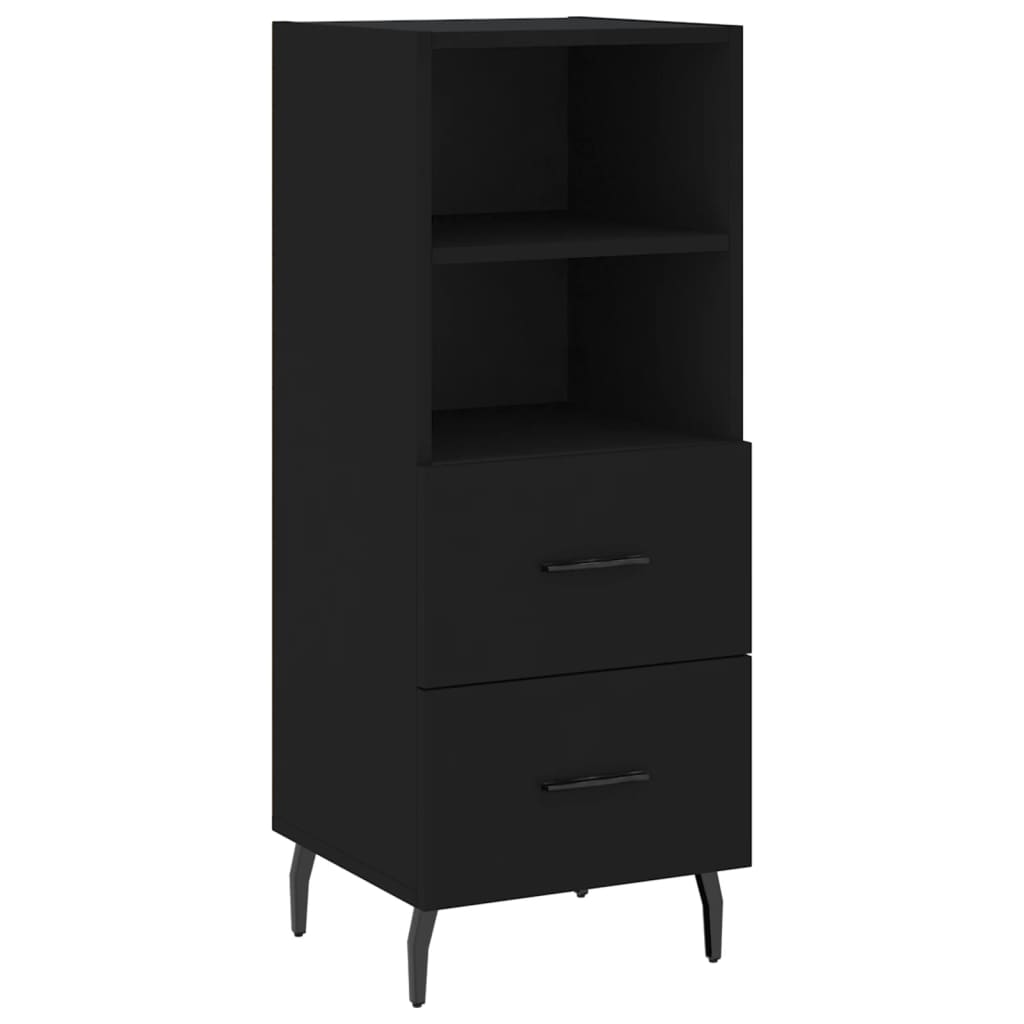 Sideboard Black 34.5x34x90 cm Engineered Wood