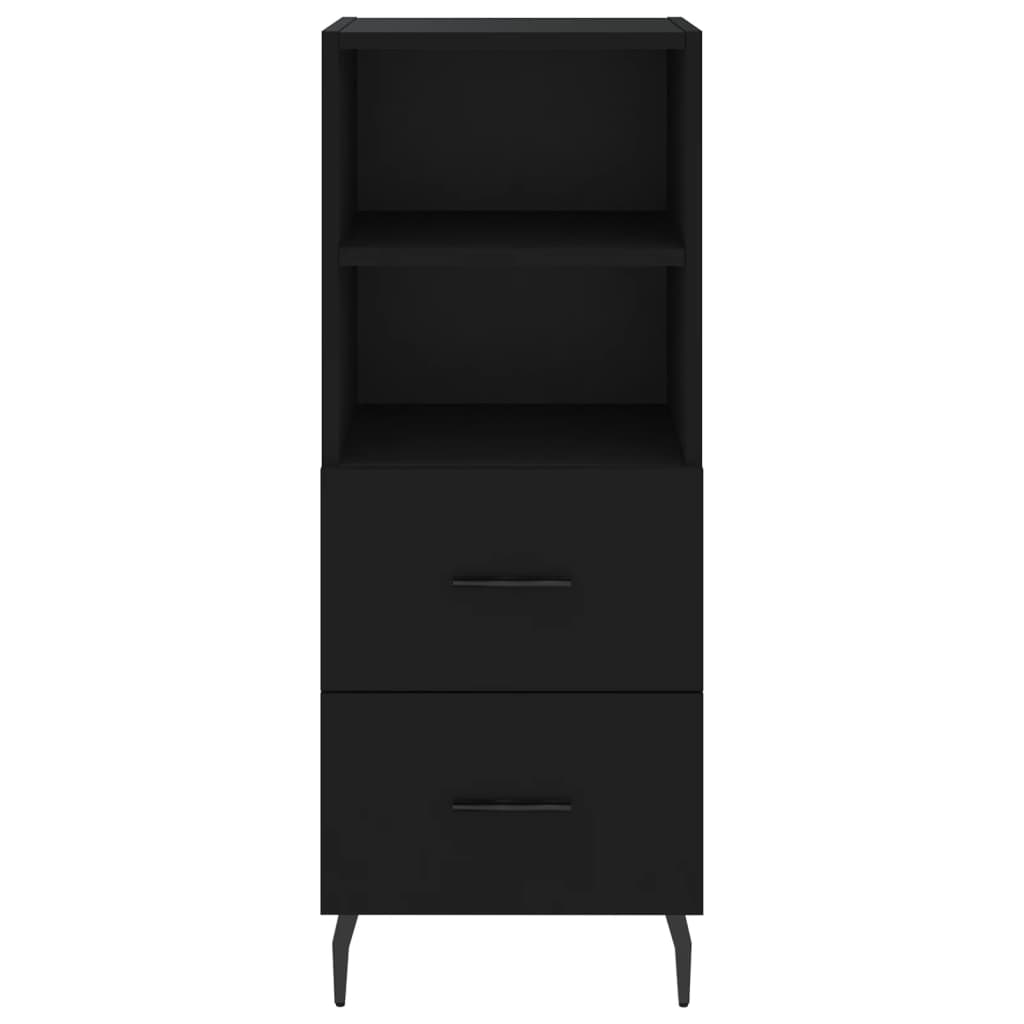 Sideboard Black 34.5x34x90 cm Engineered Wood
