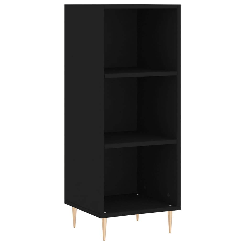 Sideboard Black 34.5x32.5x90 cm Engineered Wood