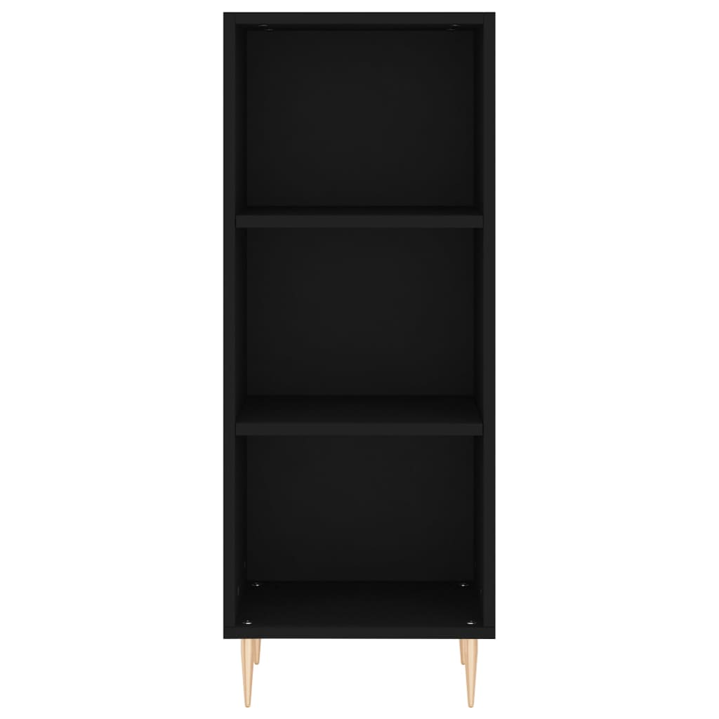 Sideboard Black 34.5x32.5x90 cm Engineered Wood
