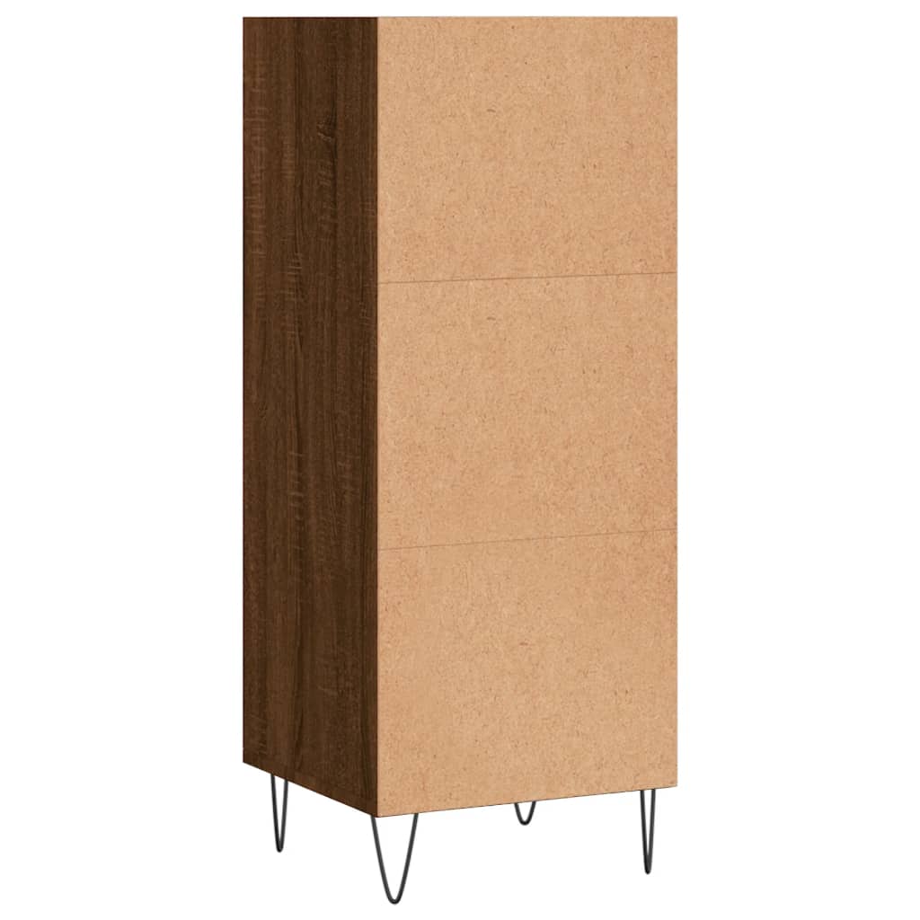 Sideboard Brown Oak 34.5x32.5x90 cm Engineered Wood