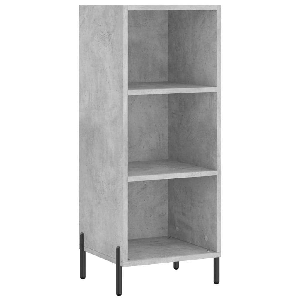 Sideboard Concrete Grey 34.5x32.5x90 cm Engineered Wood