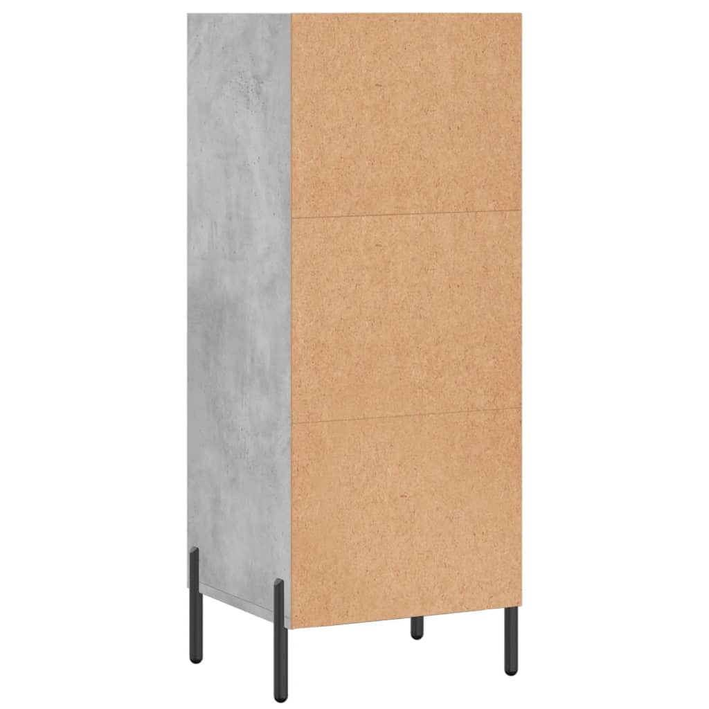 Sideboard Concrete Grey 34.5x32.5x90 cm Engineered Wood