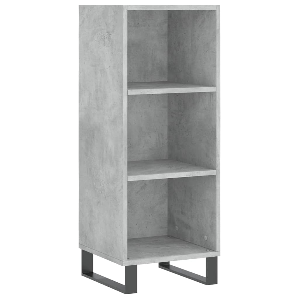 Sideboard Concrete Grey 34.5x32.5x90 cm Engineered Wood