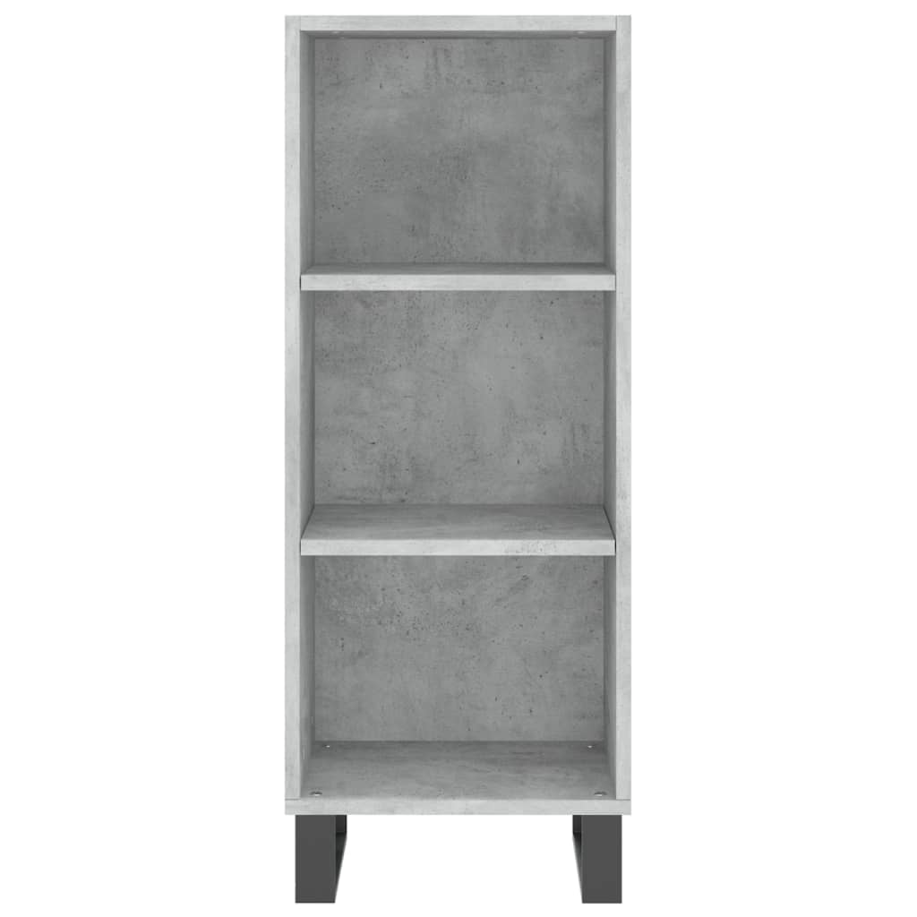 Sideboard Concrete Grey 34.5x32.5x90 cm Engineered Wood