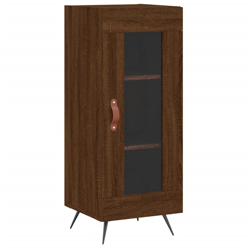Sideboard Brown Oak 34.5x34x90 cm Engineered Wood