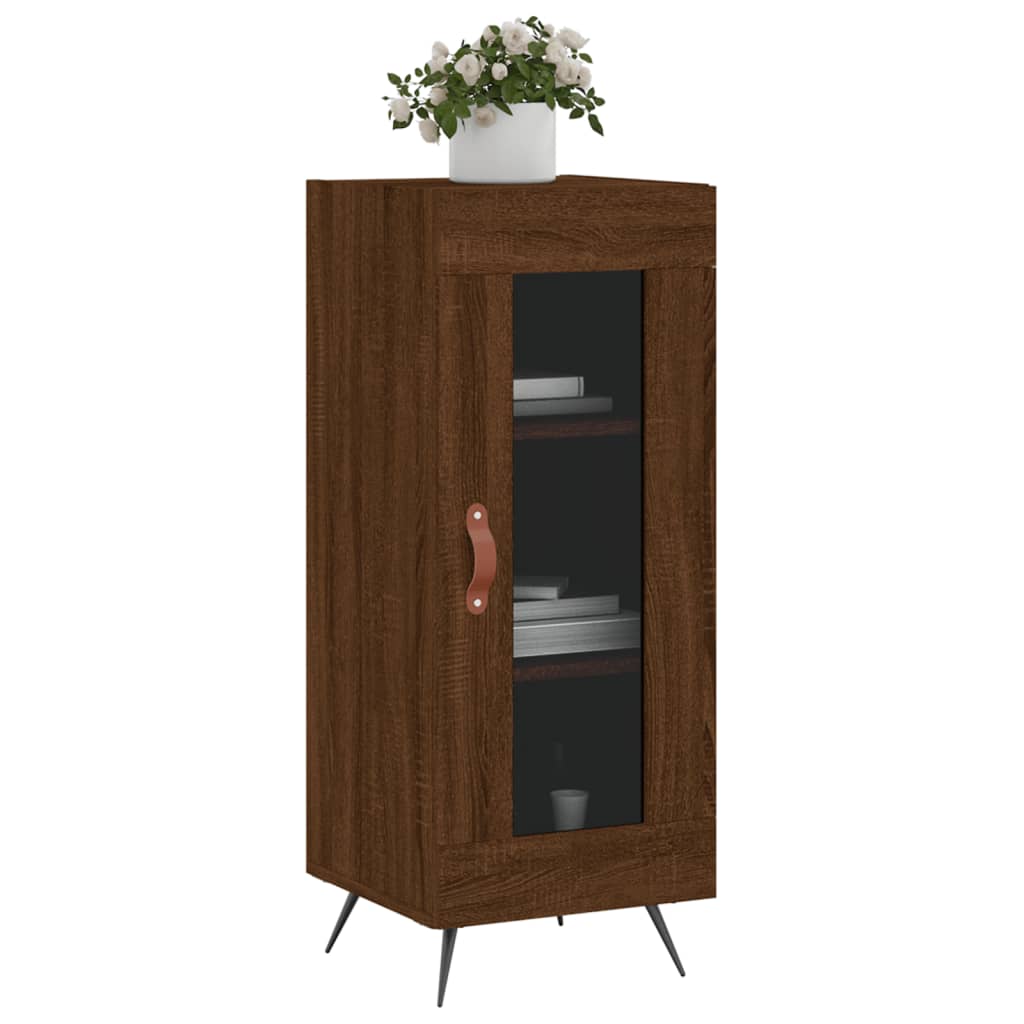 Sideboard Brown Oak 34.5x34x90 cm Engineered Wood