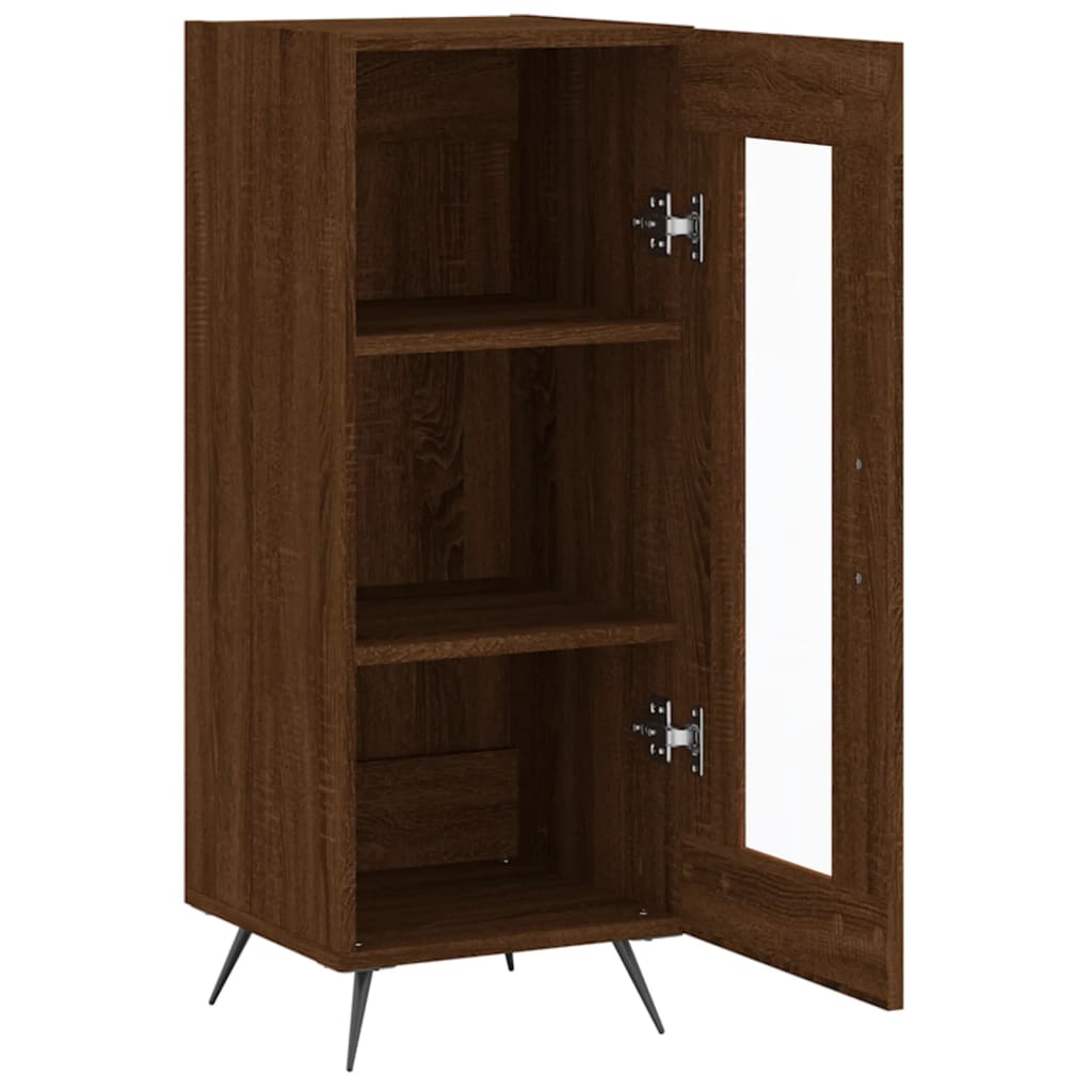 Sideboard Brown Oak 34.5x34x90 cm Engineered Wood