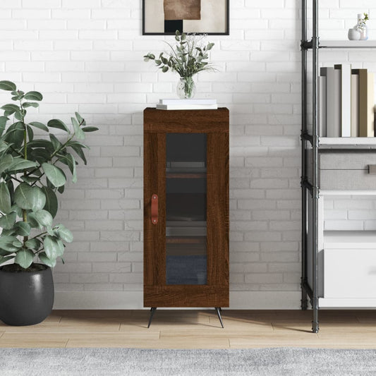 Sideboard Brown Oak 34.5x34x90 cm Engineered Wood