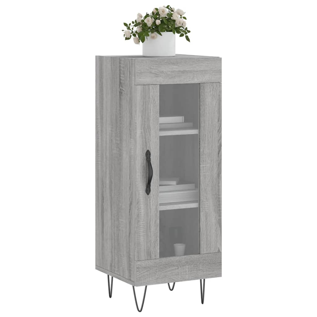 Sideboard Grey Sonoma 34.5x34x90 cm Engineered Wood