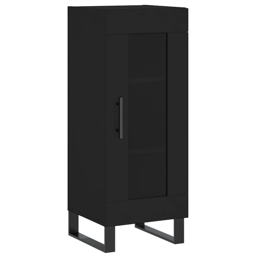 Sideboard Black 34.5x34x90 cm Engineered Wood