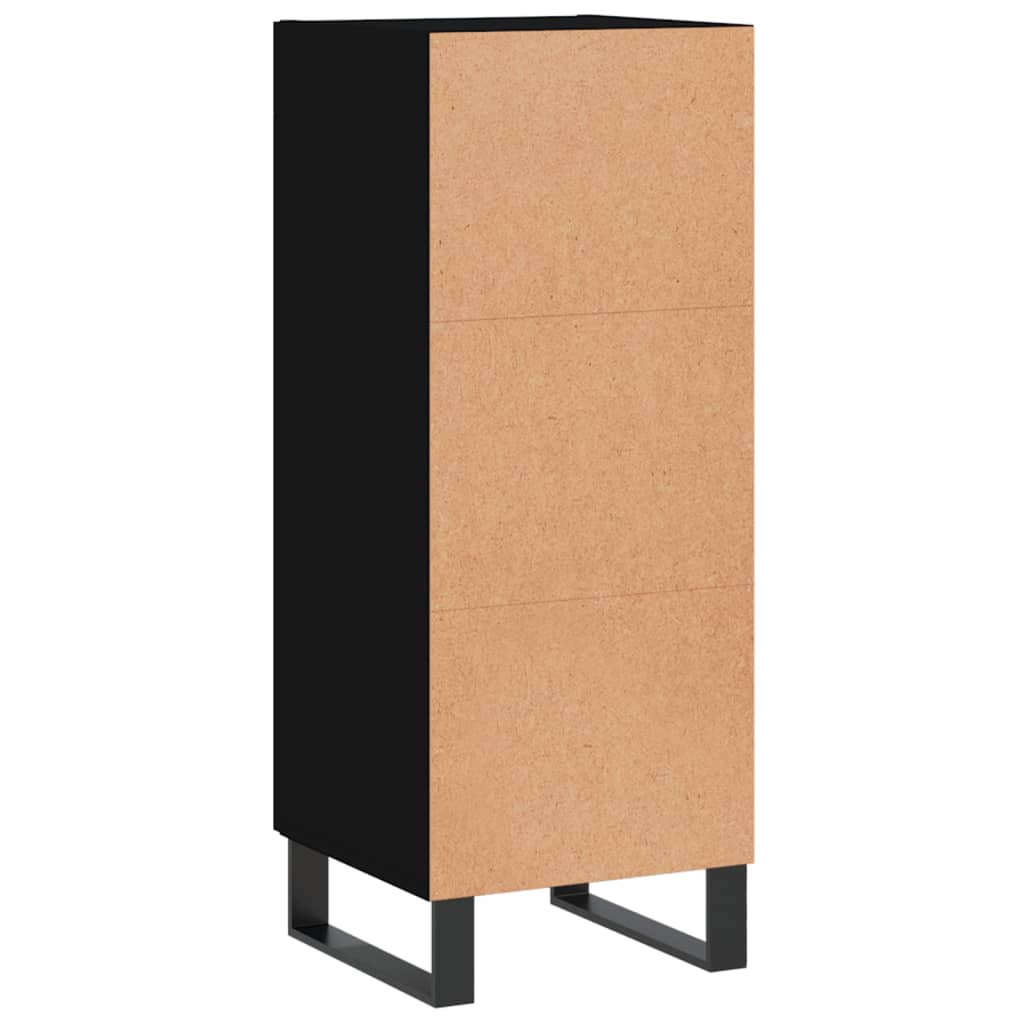 Sideboard Black 34.5x34x90 cm Engineered Wood