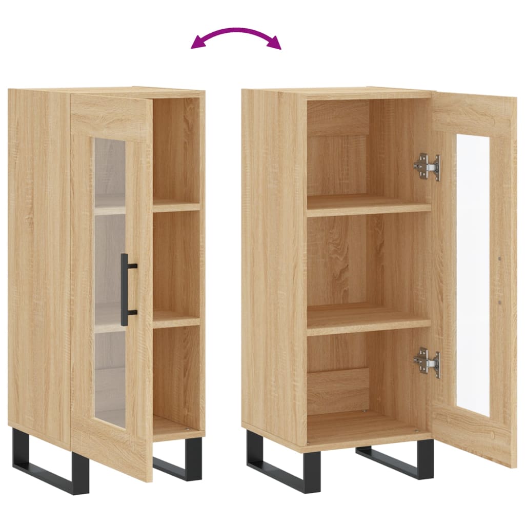 Sideboard Sonoma Oak 34.5x34x90 cm Engineered Wood