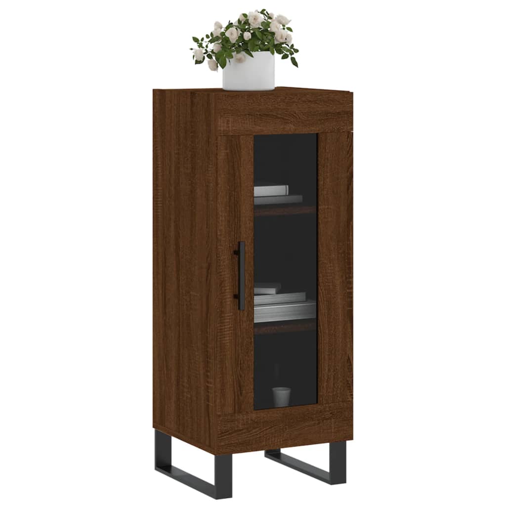 Sideboard Brown Oak 34.5x34x90 cm Engineered Wood