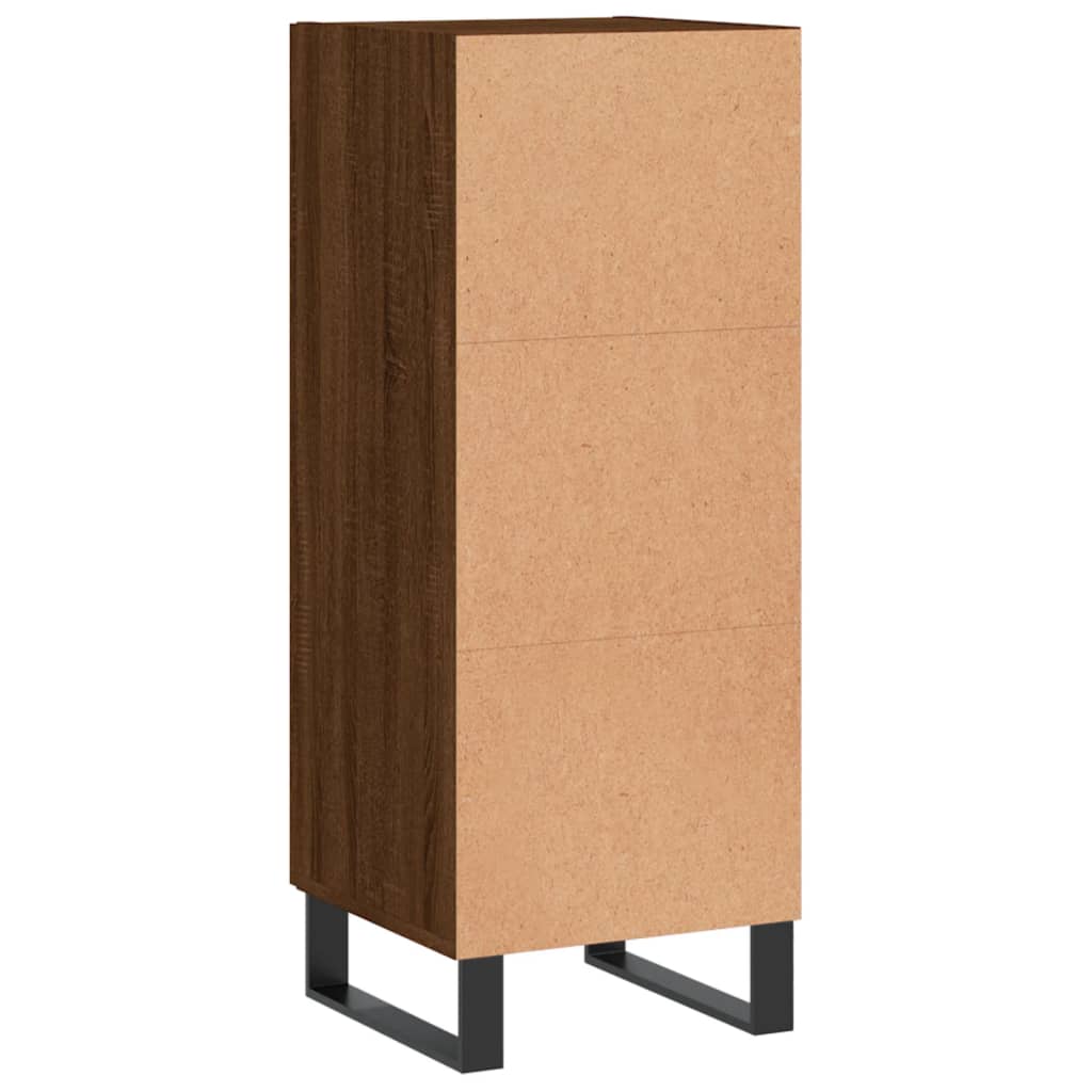 Sideboard Brown Oak 34.5x34x90 cm Engineered Wood