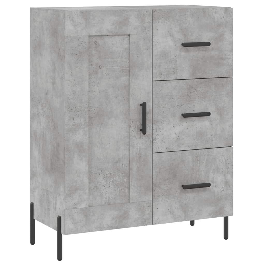 Sideboard Concrete Grey 69.5x34x90 cm Engineered Wood