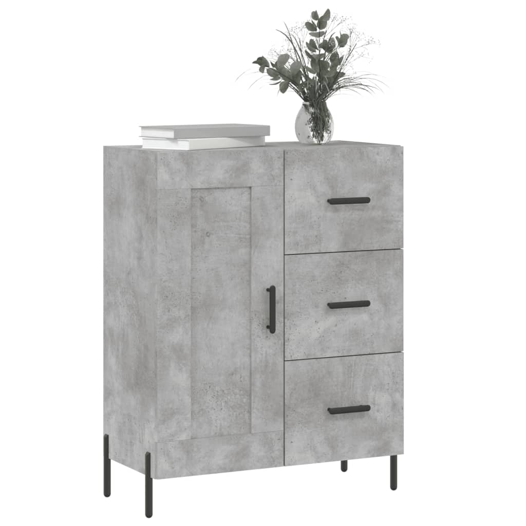 Sideboard Concrete Grey 69.5x34x90 cm Engineered Wood