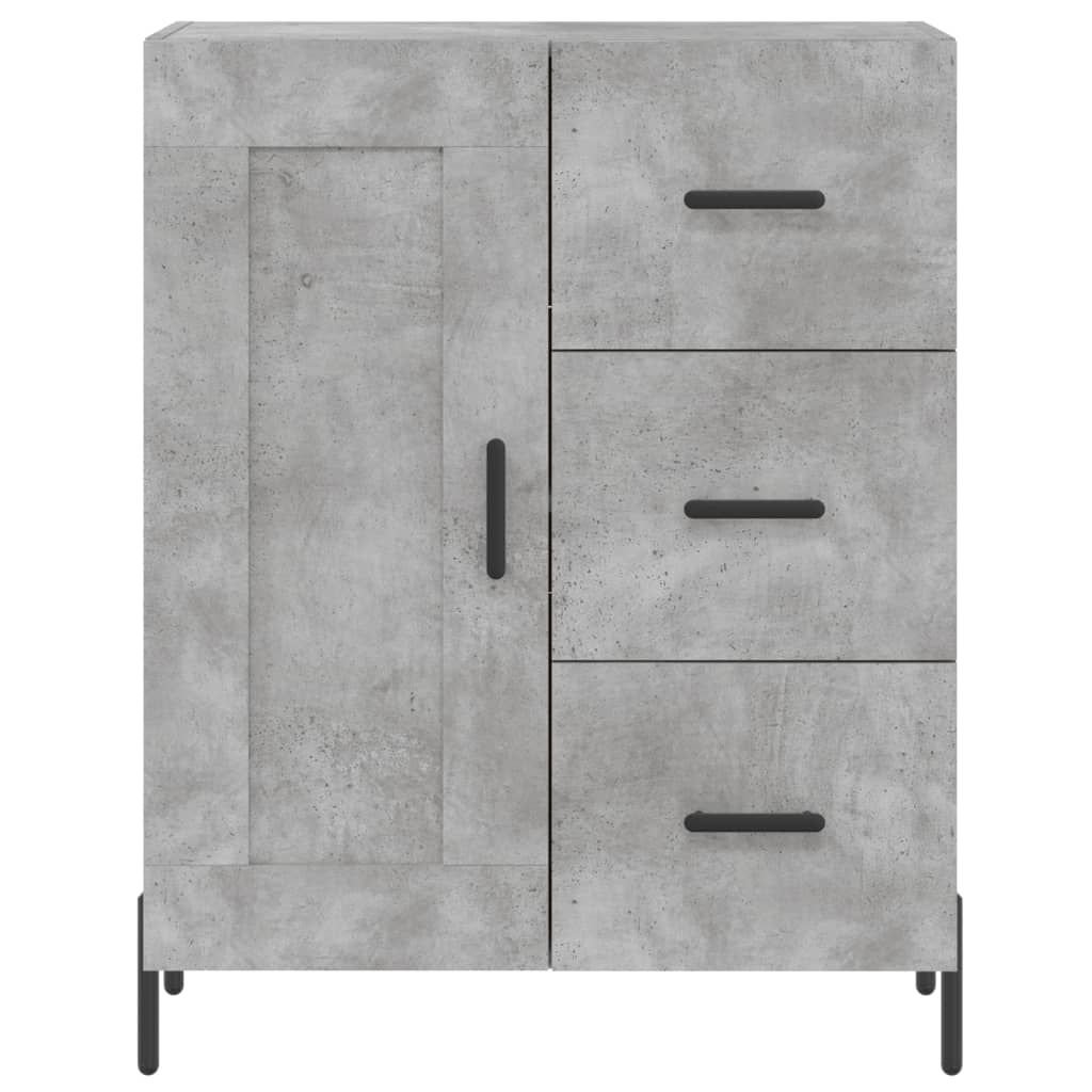 Sideboard Concrete Grey 69.5x34x90 cm Engineered Wood