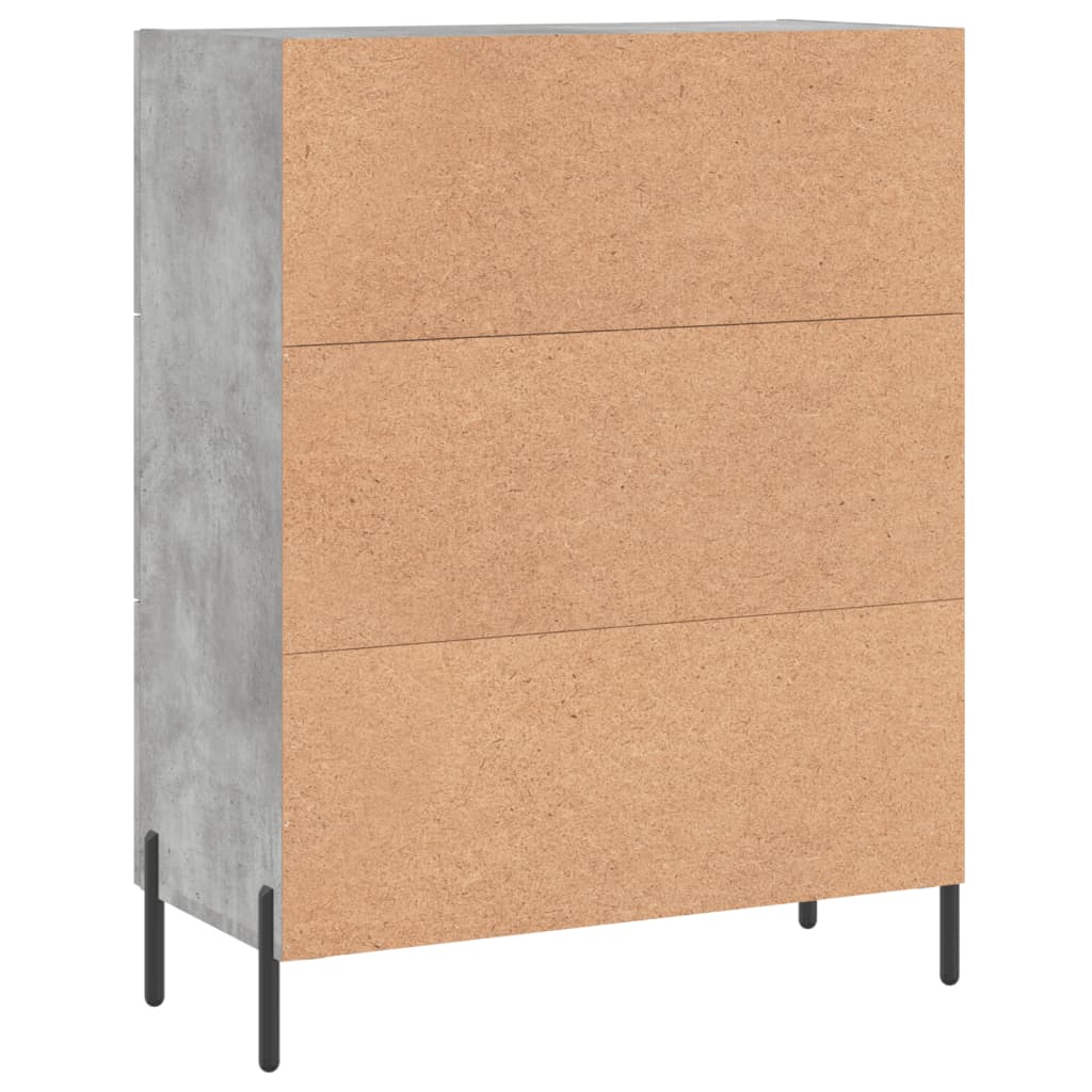 Sideboard Concrete Grey 69.5x34x90 cm Engineered Wood