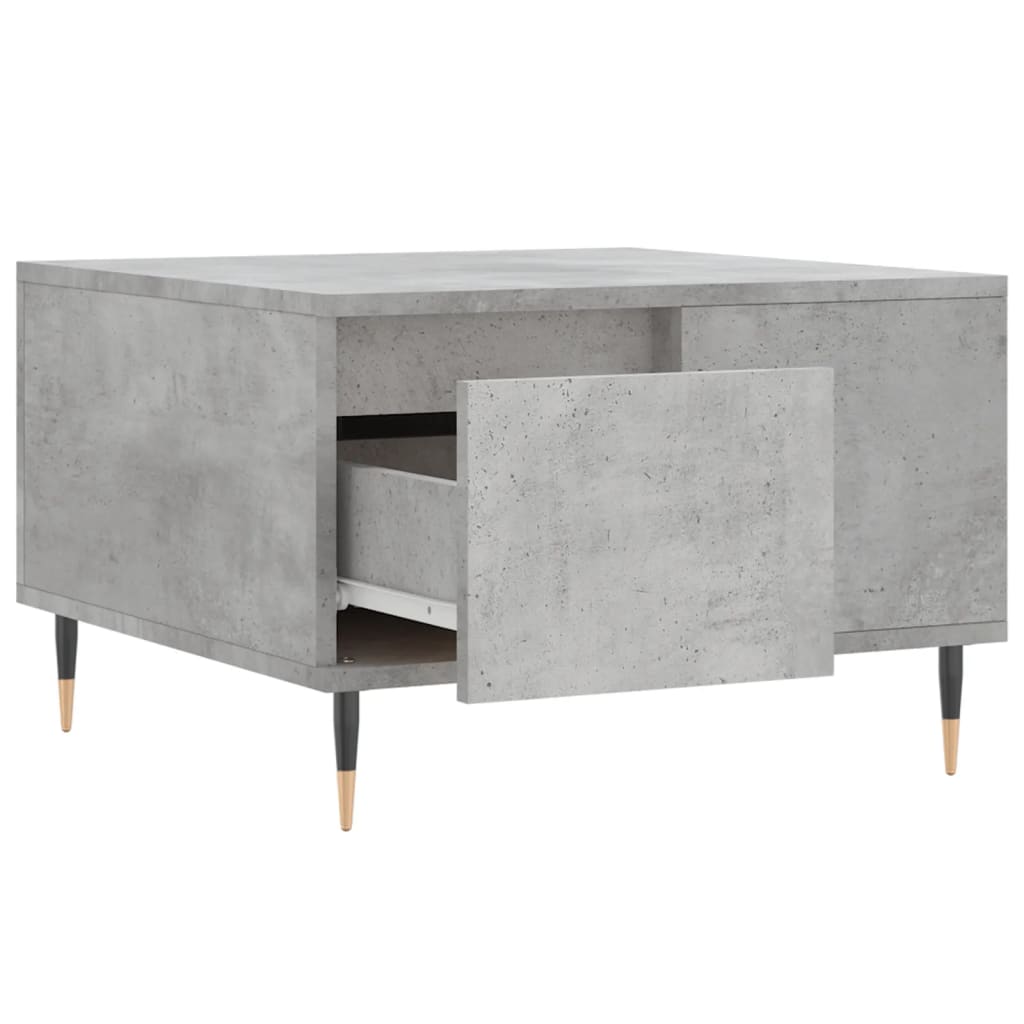 Coffee Table Concrete Grey 55x55x36.5 cm Engineered Wood