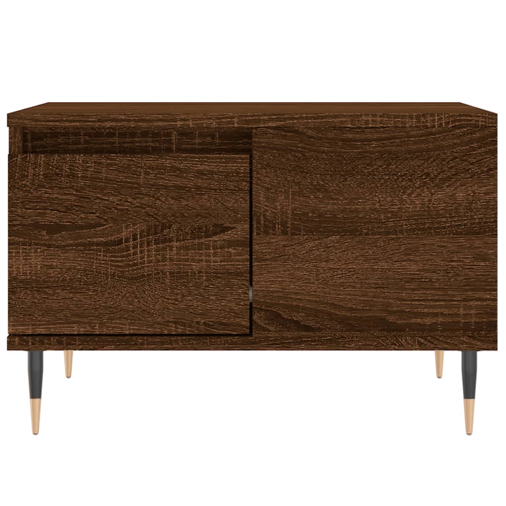 Coffee Table Brown Oak 55x55x36.5 cm Engineered Wood