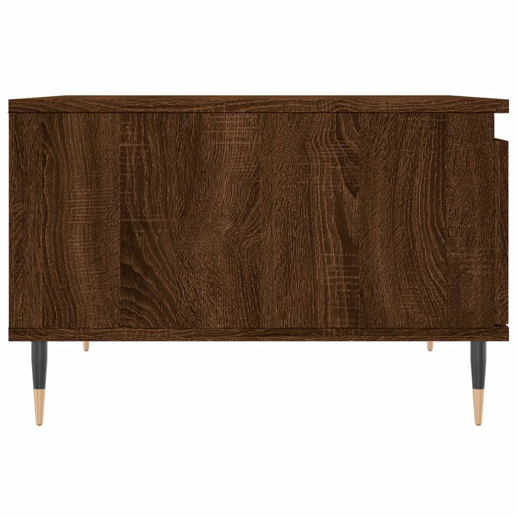 Coffee Table Brown Oak 55x55x36.5 cm Engineered Wood
