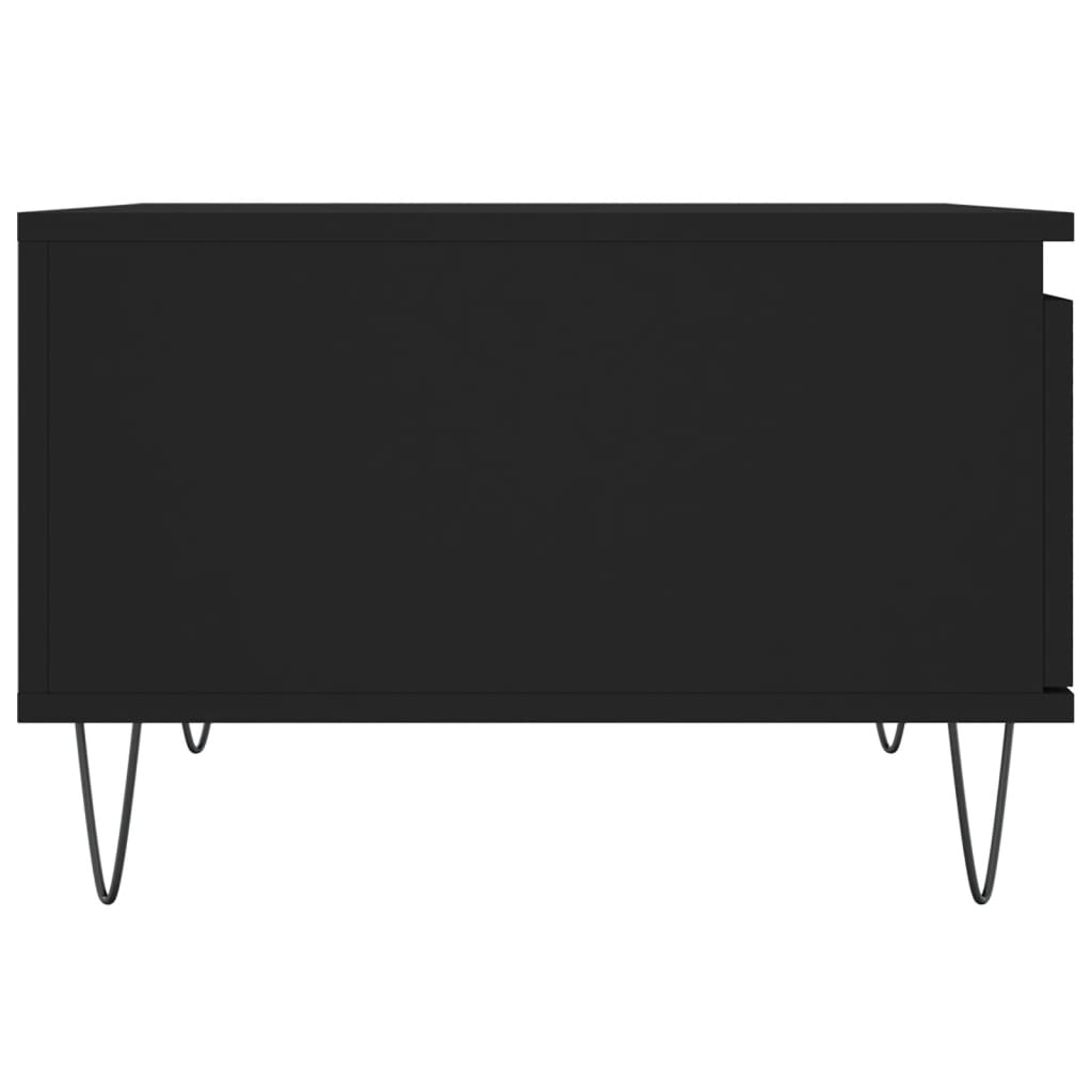 Coffee Table Black 55x55x36.5 cm Engineered Wood