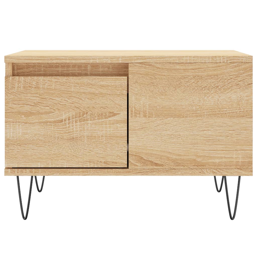 Coffee Table Sonoma Oak 55x55x36.5 cm Engineered Wood