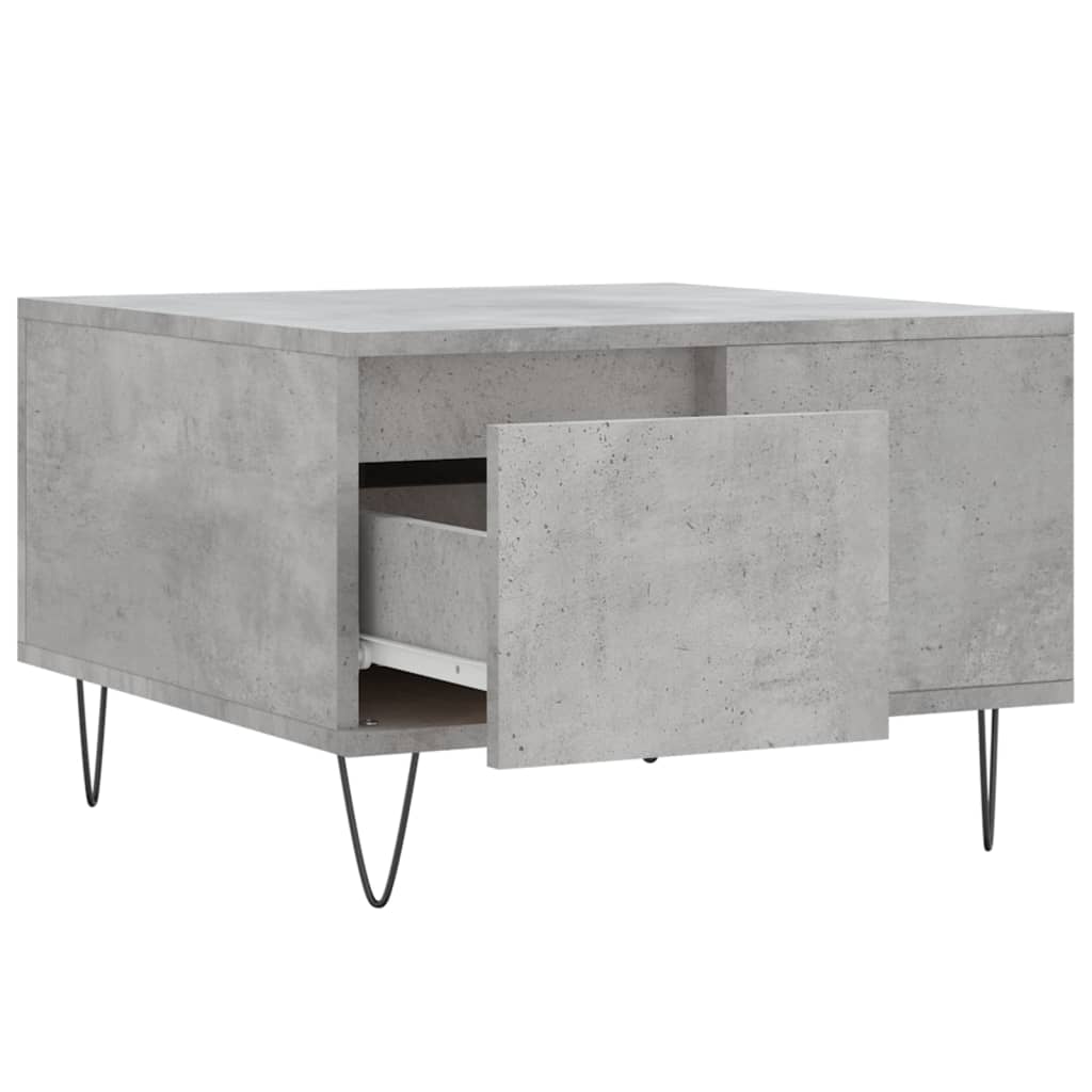 Coffee Table Concrete Grey 55x55x36.5 cm Engineered Wood