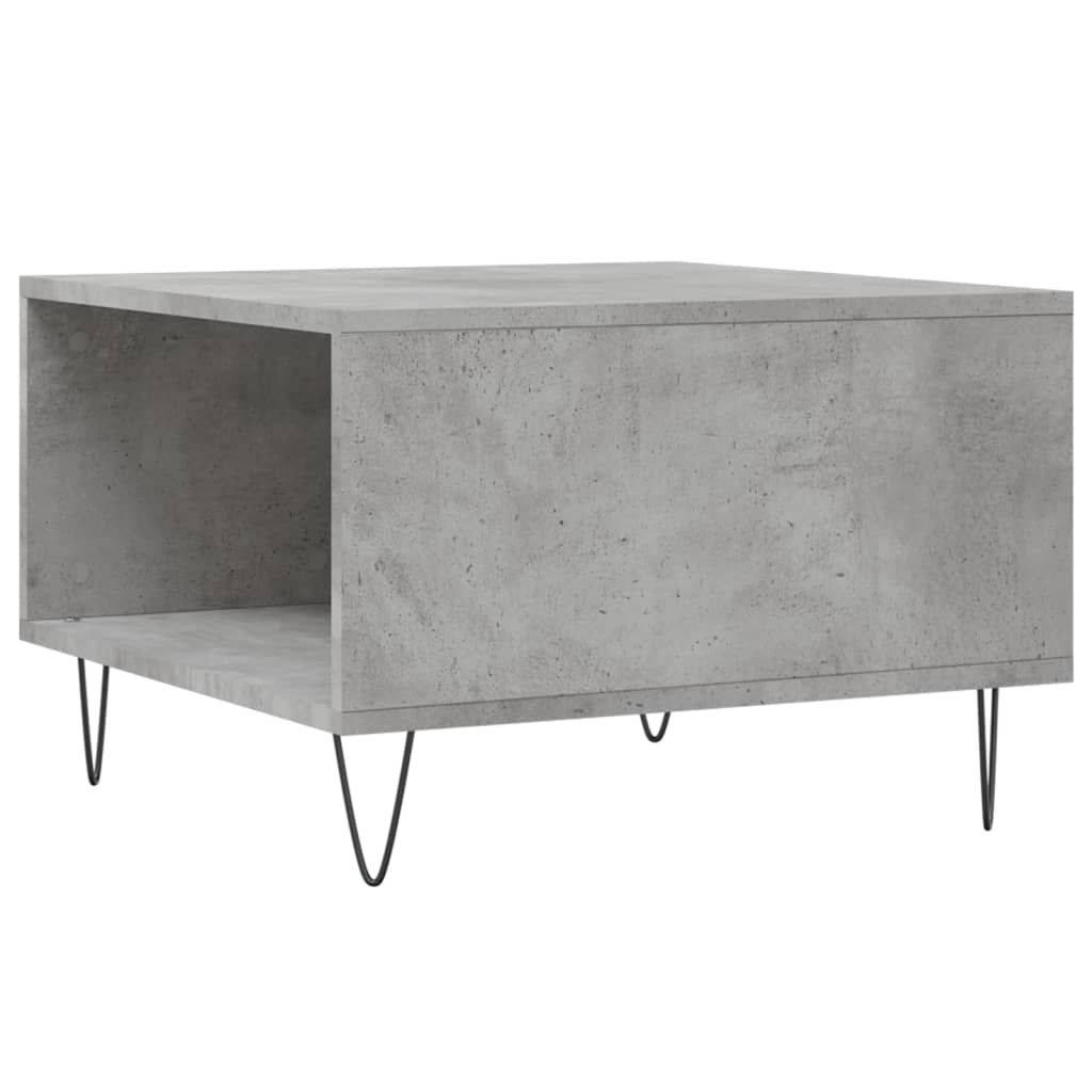 Coffee Table Concrete Grey 55x55x36.5 cm Engineered Wood