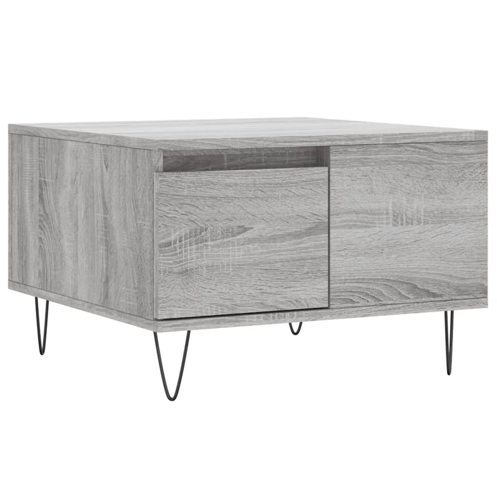 Coffee Table Grey Sonoma 55x55x36.5 cm Engineered Wood