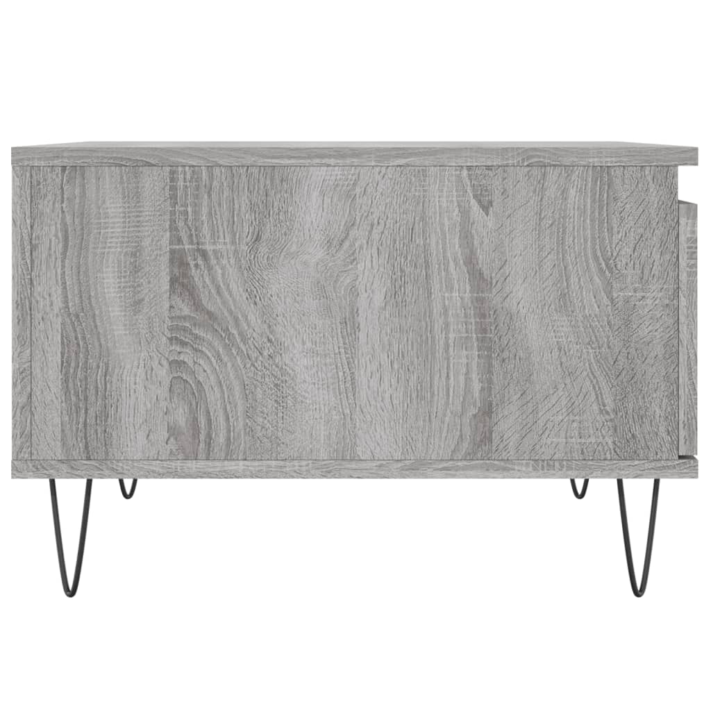 Coffee Table Grey Sonoma 55x55x36.5 cm Engineered Wood